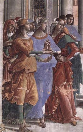 GHIRLANDAIO, Domenico Detail of Presentation of the Virgin at the Temple Germany oil painting art
